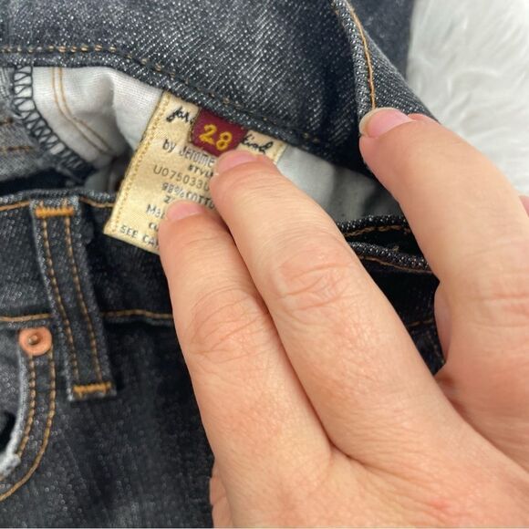 7 For All Mankind Dark Wash Mid Rise Bootcut Jeans - Picture 7 of 11